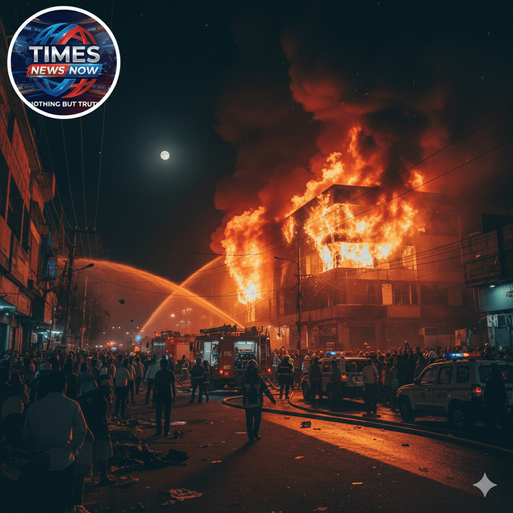 मोतिहारी: शहर के व्यस्त मेन रोड स्थित शॉपिंग मॉल में भीषण आग, मची अफरा-तफरी; लाखों के नुकसान की आशंका