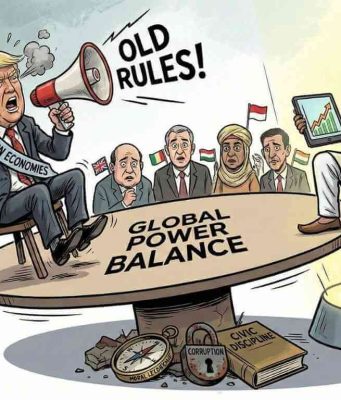 बदलती दुनिया, बेचैन साम्राज्य और दौड़ता भारत: विश्व गुरु vs UGC बदलती दुनिया, बेचैन साम्राज्य और दौड़ता भारत, Modi - trump - Musk